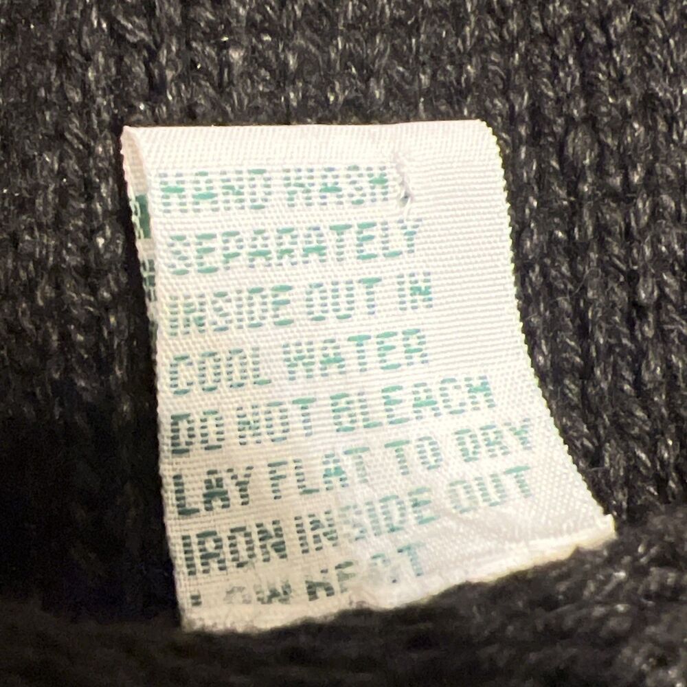 Vtg Shenanigans Black Daisy & Ladybug Y2K Cottagecore Knitted Cardigan Sweater M - Picture 10 of 10